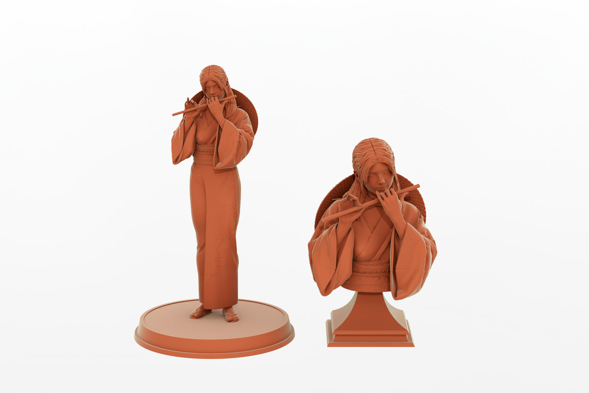 Musashi printables: Otsu statue & bust