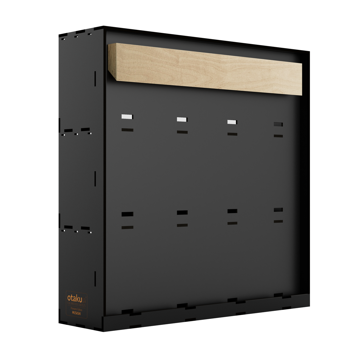 one. shelf: rear view